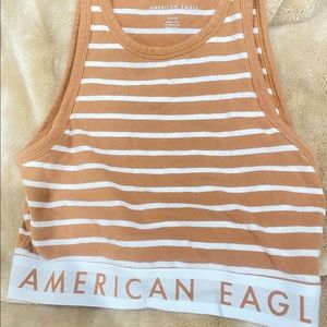 AE cropped high neck tank